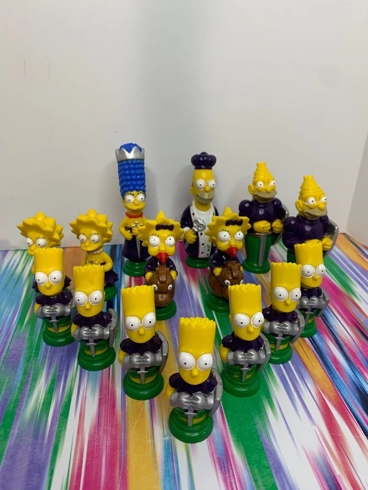 The Simpsons Chess Pieces 1992 Replacement Parts Board Game Cake Top- You Choose - Image 3 of 3