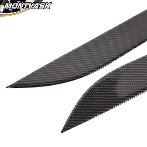 Fit For 03-2009 Nissan 350Z Carbon Fiber Headlight Eyebrow Eye Lid Trim Moldings - Picture 5 of 12