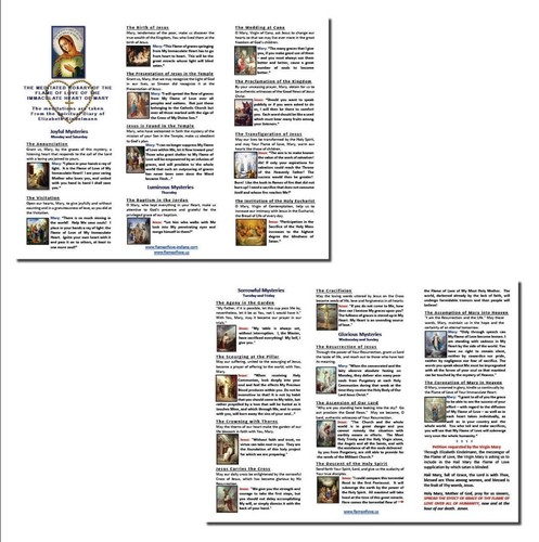 The Meditated Rosary of the Flame of Love of the Immaculate Heart of Mary,New - Picture 3 of 3