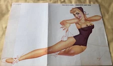 1955 Esquire Magazine Pinup Girl Centerfold by Petty - Esquire's Lady Fair
