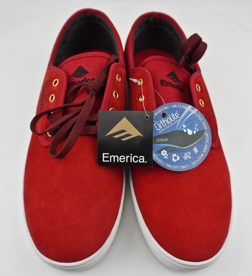 Vintage Emerica Romero Laced Skate Skateboard BMX Shoes, Mens US 11.5 Red NOS - Image 2 of 4