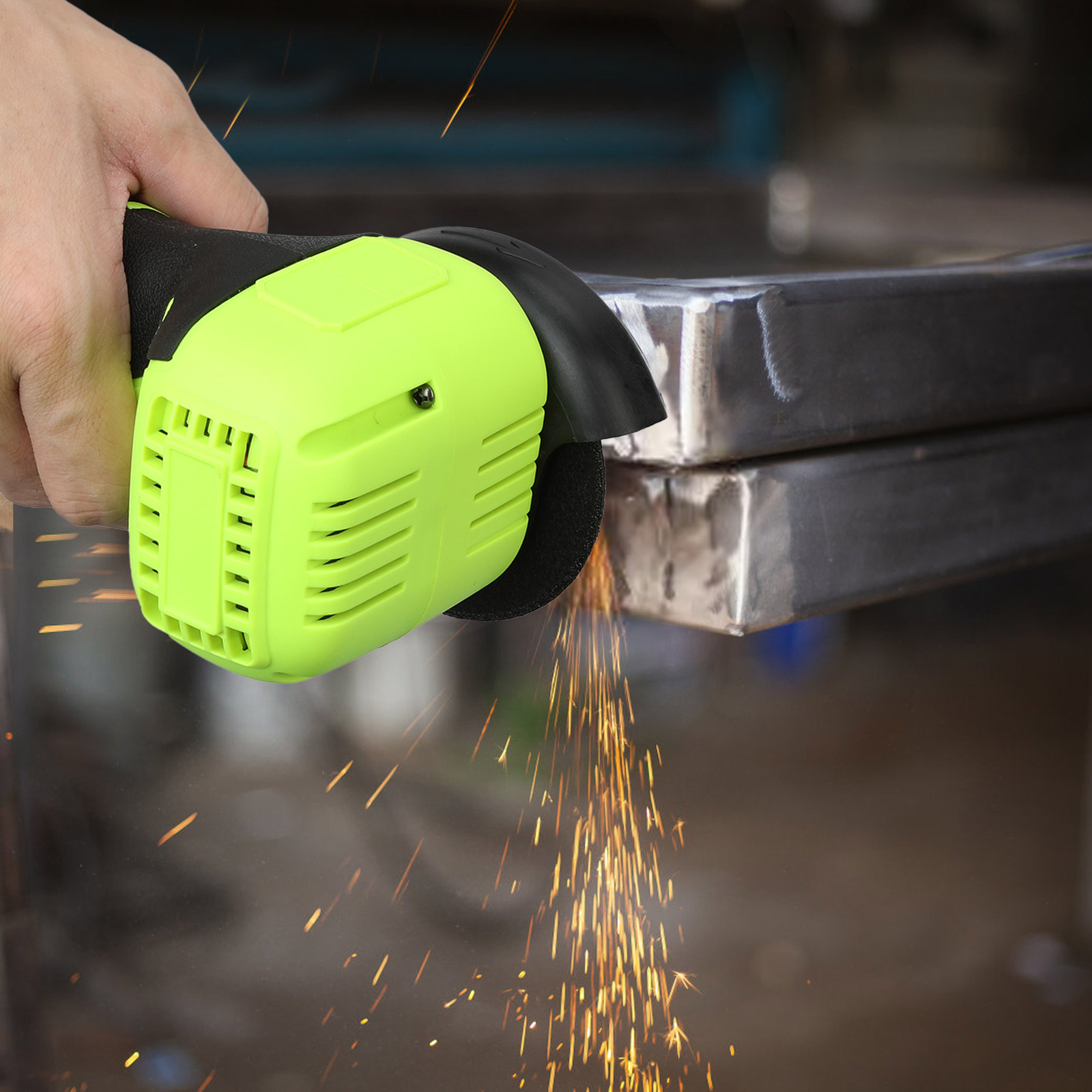 Cordless Angle Grinder, 16.8V Mini Pure Copper Motor Electric Angle Grinder  H