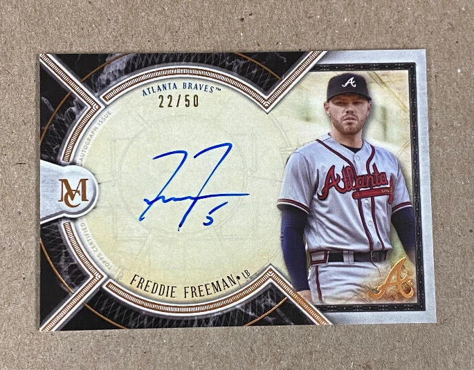 2018 Topps Museum Collection Freddie Freeman Auto 22/50 $199.99 | eBay