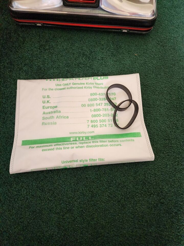 Vintage 1986 Kirby Heritage 2 Vacuum Cleaner With Extra Belts And HEPA