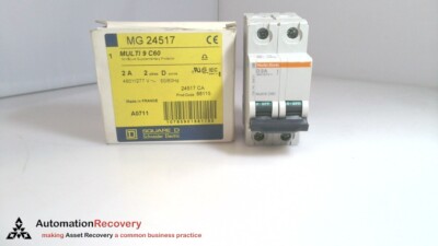 SQUARE D/SCHNEIDER ELECTRIC MG24517, MULTI 9 C60 MINI CIRCUIT BREAKER, N #327167