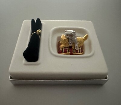 Estée Lauder Dazzling Silver Playful Kittens Solid Parfum Compact - unbenutzt