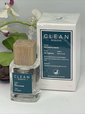 Clean Reserve RAIN Hair Fragrance Spray for Women - 1.7 oz - Sealed Box