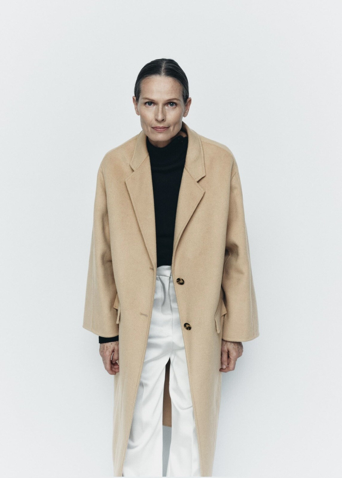 NWT ZARA CAMEL DOUBLE FACED WOOL COAT ZW COLLECTION. 7522/247  ALL SIZE image 6