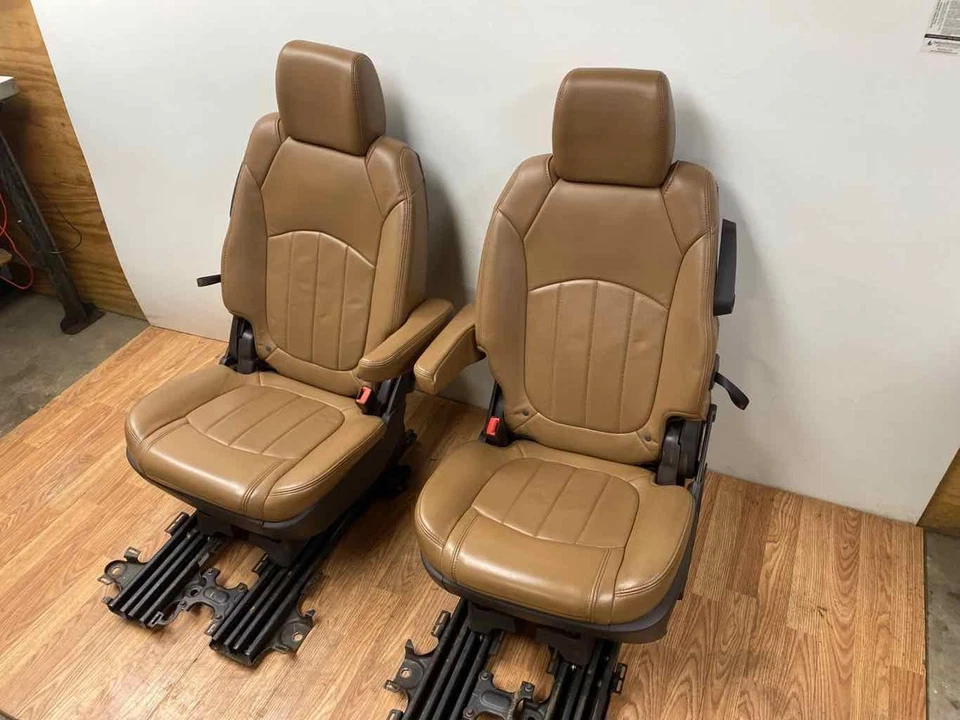 Conjunto de asiento trasero segunda fila cuero marrón para 11-2016 Buick Enclave envío gratuito Foto 3 de 4