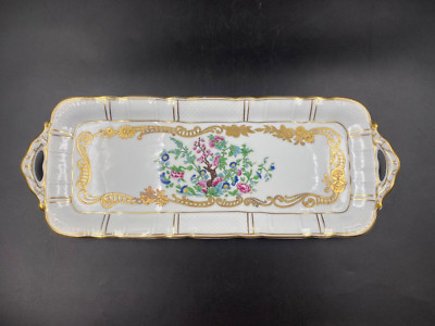 Limoges Porzellan BERNARDAUD MADRAS Desserts Tablett gold ornamental