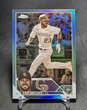 Kris Bryant Sepia Refractor 2023 Topps Chrome Baseball Card #80 Colorado Rockies