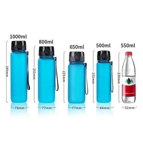 Uzspace 1000ML Water Bottle Portable Sport BPA Free Tritan Drink Cup Flask Gym - Picture 8 of 18