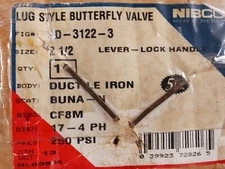 New in the box D-3122-3.    250psi Lug Butterfly Valve 2-1/2"