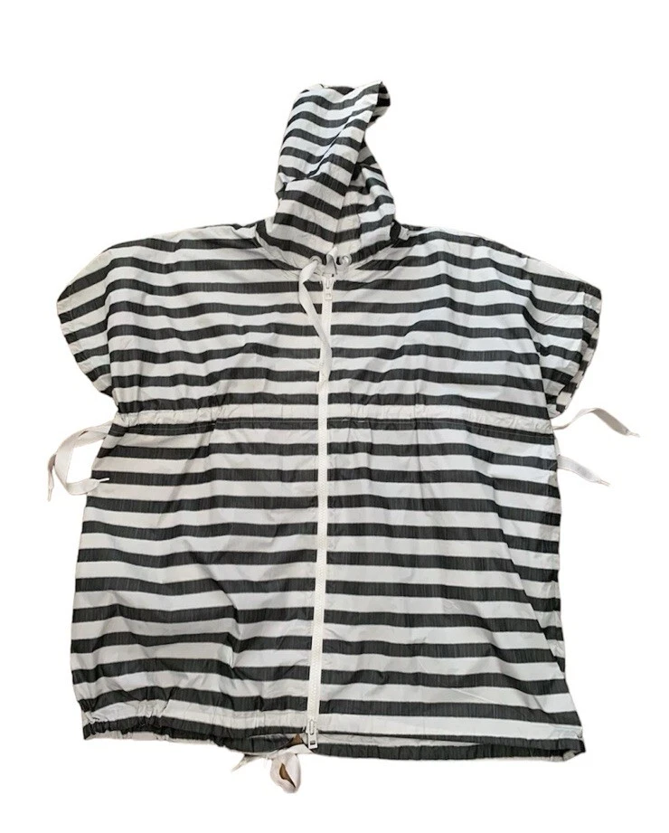 Stella McCartney Adidas Poncho Waterproof Full Zip Short Sleeve Size UK 8