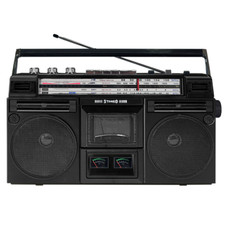 QFX J-240BT Retro Cassette USB Player/Recorder Boombox Bluetooth 4-Band Radio