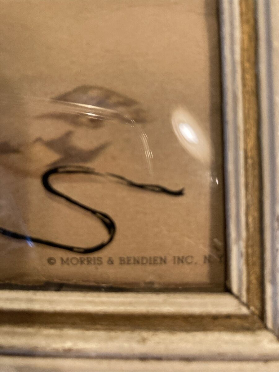 絵画 flk040184 Morris & Bendien “Her First Sorrow” Wood Frame Convex Glass