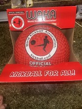 WAKA World Adult Kickball Association Official Game Ball Red Rubber Kickball
