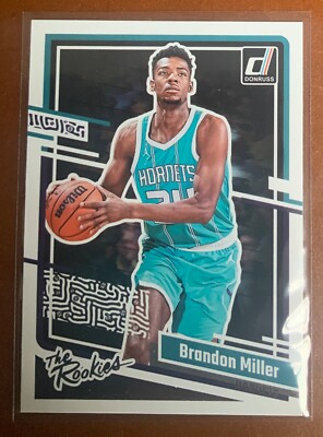 2023-24 Donruss Basketball #3 Brandon Miller RC The Rookies Insert Hornets