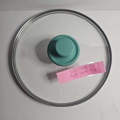 Green Life Clear Glass LID ONLY 8.25'' Inner Lip 9.63'' Outer Edge