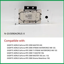 GPU Water Block For GIGABYTE AORUS RTX3090/RTX3080Ti MASTER/XTREME WATERFORCE WB