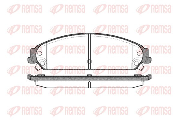 Bremsbelagsatz Scheibenbremse Remsa 1128.08 FüR LE LX Chrysler 300C Touring CRD-image