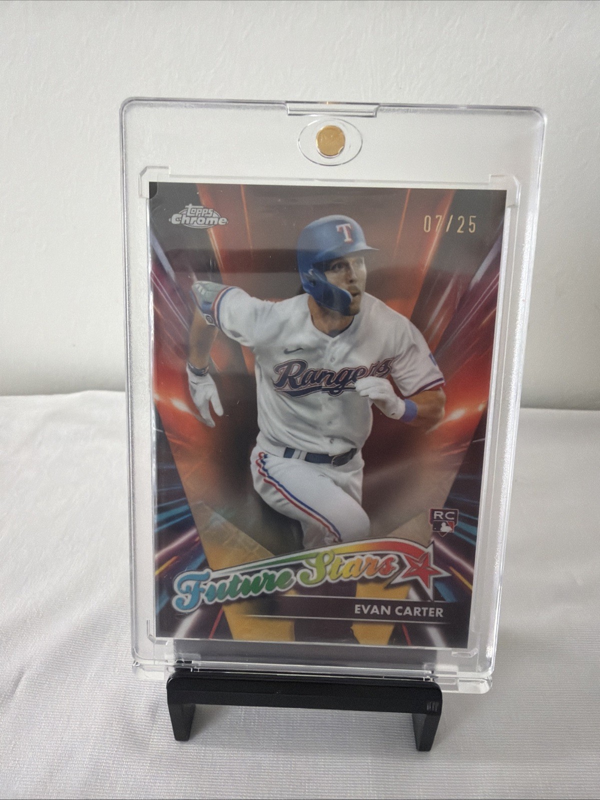 2024 Topps Chrome Logofractor Future Stars Evan Carter Orange /25 #FSLE-7