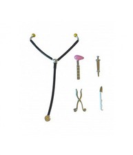 Dolls House Doctors Set Stethoscope Scissors Injection Miniature Accessory 1:12