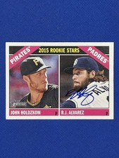 RJ Alvarez Signed 2015 Heritage Autograph Auto #123 Holdzkom