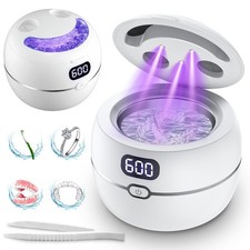 Ultrasonic Retainer Cleaner Machine for Dentures, Mouth Guards, Braces, Tooth...