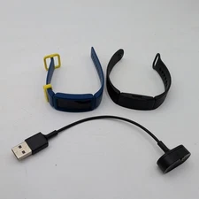Two Fitbit Inspire Fitness Activity Tracker FB412 w/ Charger Tested Lot Of 2