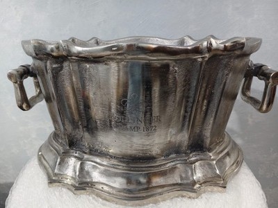 Wine Cooler Cuvee De Prestige Champagne Du Louuis Ice Bucket Rustic Planter