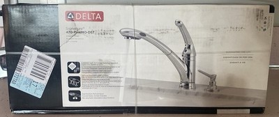 Delta Signature 470-PROMO-DST Chrome Pull-Out Kitchen Faucet Diamond Seal