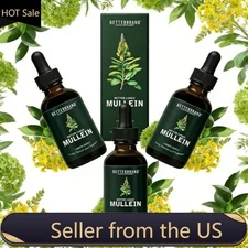 Betterbrand Mullein Drops for Lungs–Mullein Leaf Extract with Chlorophyll,3 pack