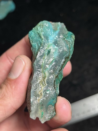 Gem Silica Inspiration Mine Arizona 91.7g Chrysocolla Malachite Chalcedony Vein - Picture 8 of 10