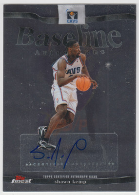 2025-26 Topps Finest Cavaliers Shawn Kemp #BA-SK Baseline Autographs Auto
