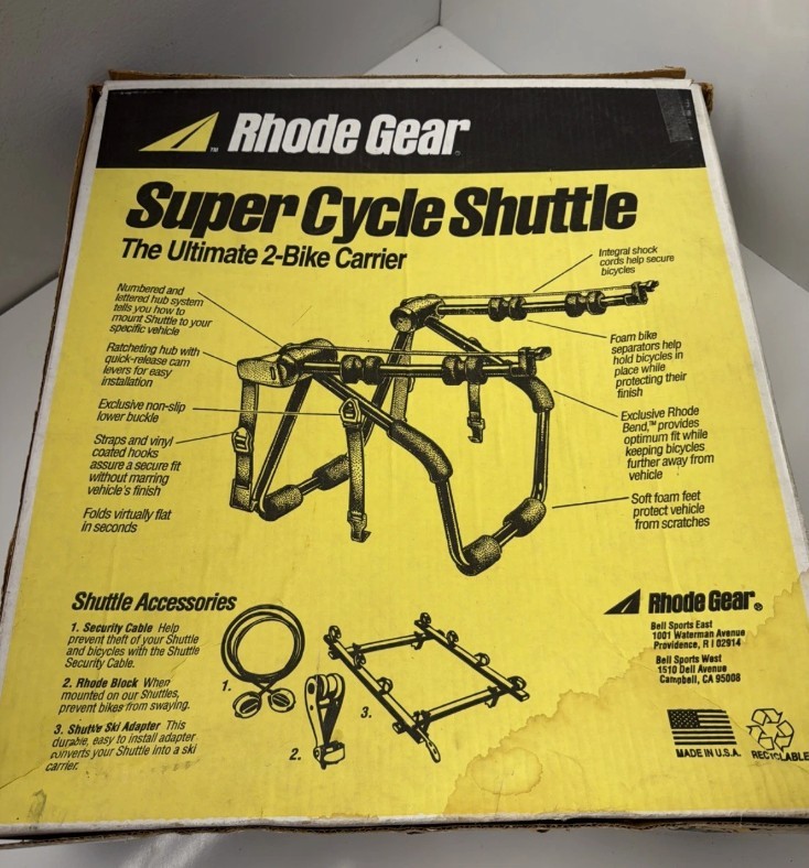 Rhode Gear Super Cycle Rear Vehicle Shuttle Bike Rack for Mountain