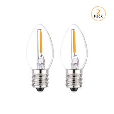 C7 LED Night Light Bulb 0.5W Dimmable E12 E14 Base Warm White 2700K Chandelier S