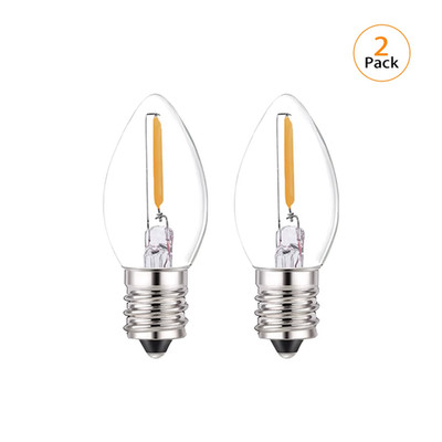 C7 LED Nachtlicht Birne 0,5W dimmbar E12 E14 Sockel warmweiß 2700K Kronleuchter S