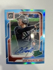 2026 Panini Donruss Optic AIVA ARQUETTE Blue Holo Color Match RC Auto #d /49 SP