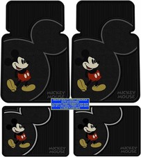 Mickey Mouse Disney Authentic 4 Piece Floor Mats Best Gift All Weather Durable