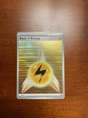 Basic Lightning Energy SVE 020 Black Bolt White Flare Reverse Holo Pokemon TCG