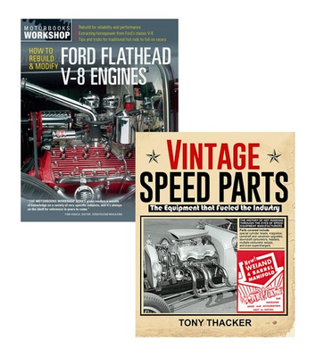 #ad Vintage Speed Parts How To Rebuild Modify Ford Flathead V 8 Engines 2 Book Set $56.25