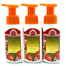 3-Pack Bath Body Works OFF THE VINE Tomato Gentle Foaming Hand Soap 8.75 fl.oz