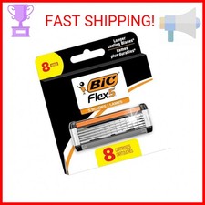 BIC Flex 5 Refillable Razors for Men, Long-Lasting 5 Blade Razors Refills for a