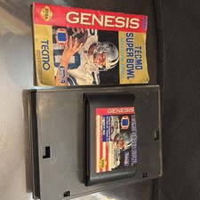 TECMO SUPER BOWL SEGA Genesis Video Game NFL Football Sports Untested *READ