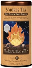S'mores Herbal Tea Bags, Chocolate Marshmallow Herbal Blend, Caffeine Free