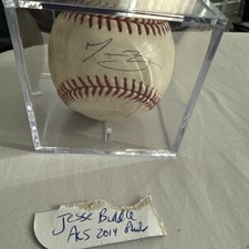 Phillies/Braves LH Pitcher Jesse Biddle Autographed Game Used OML Baseball