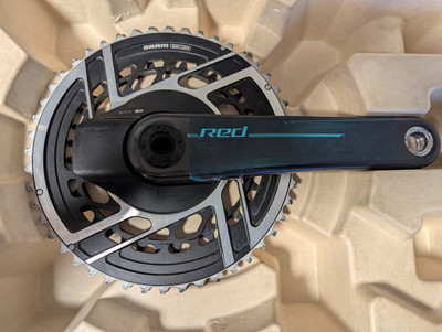 SRAM RED AXS E1 Powermeter Kurbelgarnitur | 2x12-fach | DUB 48/35 Zähne 172,5mm