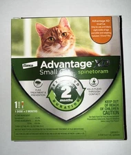 Elanco Advantage XD Spinetoram Flea Treatment for Small Cat 1 Dose Last 2 Months