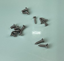 Mk2 Ford Cortina Glovebox & Ashtray Screw Set All Stainless Steel Brand New